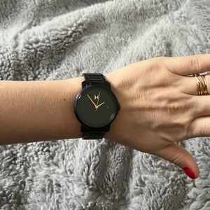 MVMT Black and Gold Watch